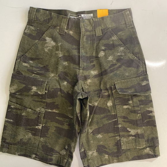 Carhartt Man’s Relaxed fit canvas Cargo work Shorts - Picture 8 of 11